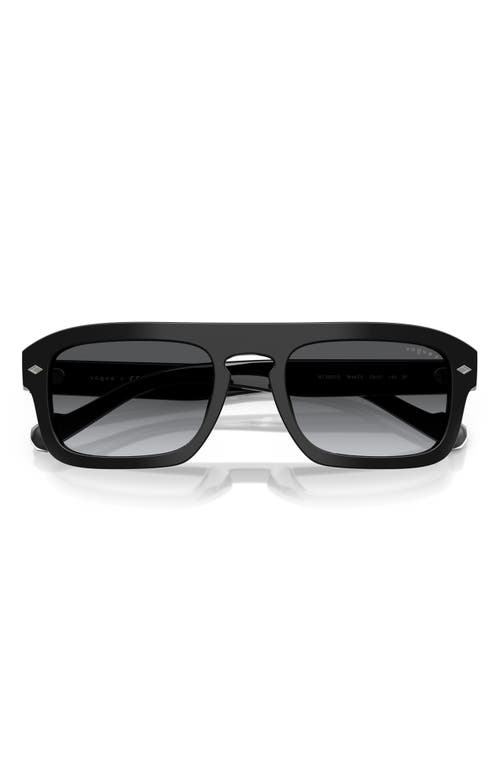 Vogue 53mm Polarized Irregular Sunglasses In Black