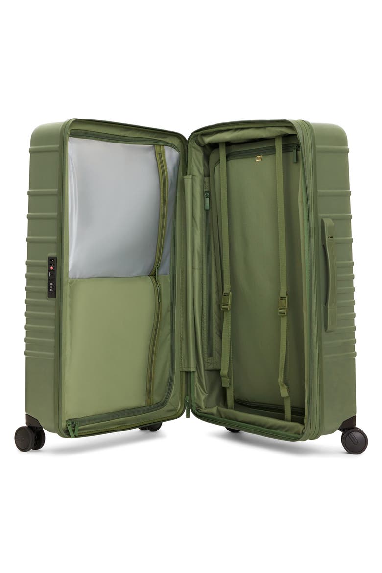 The Large Check-In Roller Suitcase, Alternate, color, OLIVE