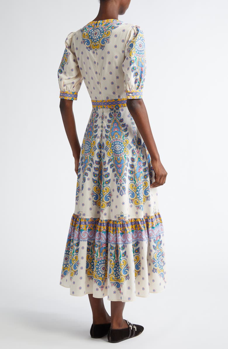 Etro Cotton Poplin Midi Dress, Alternate, color, 
