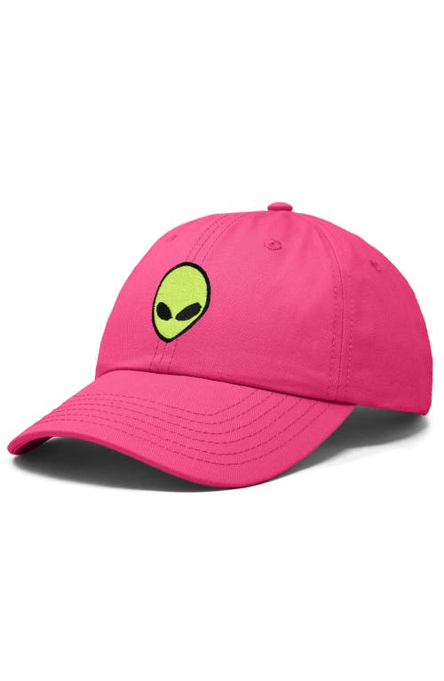 Shop Dalix Alien Dad Cap In Hot Pink