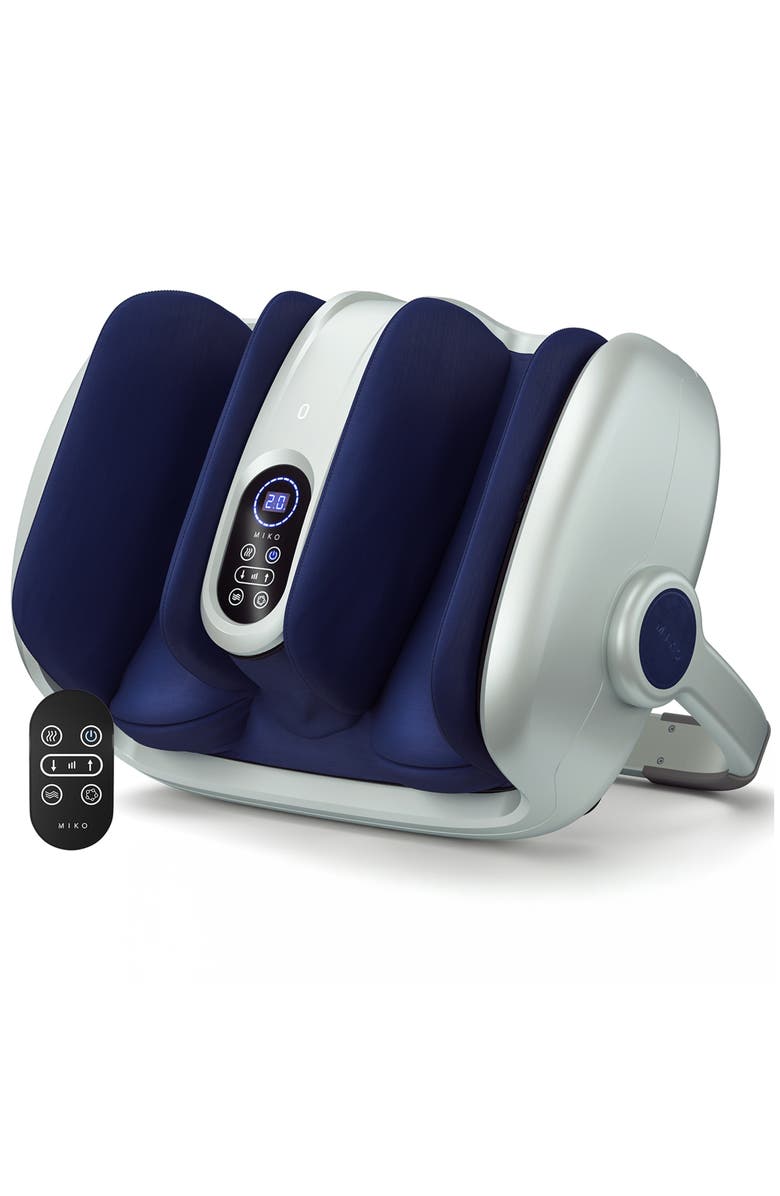 MIKO MAS II Foot, Leg & Calf Massager with Heat, Main, color, Silver