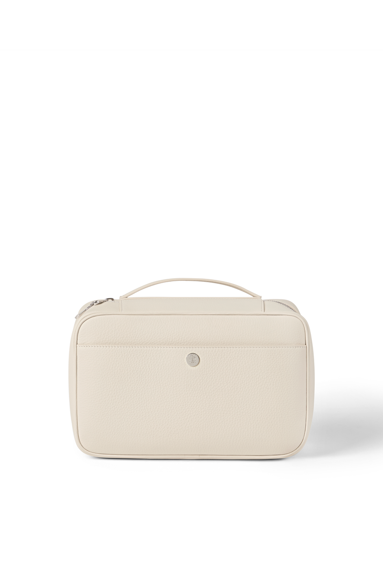 Brunello Cucinelli Calfskin beauty case, Main, color, Snow