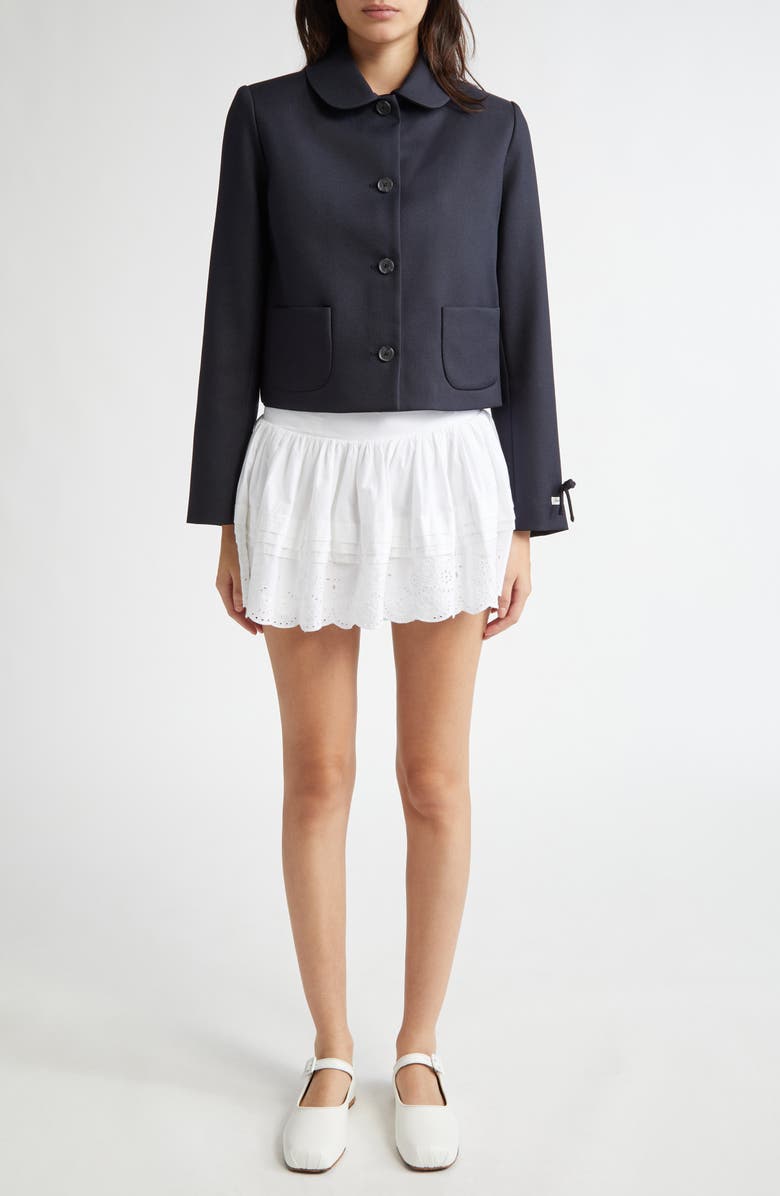 Sandy Liang Ditto Crop Jacket, Alternate, color, 