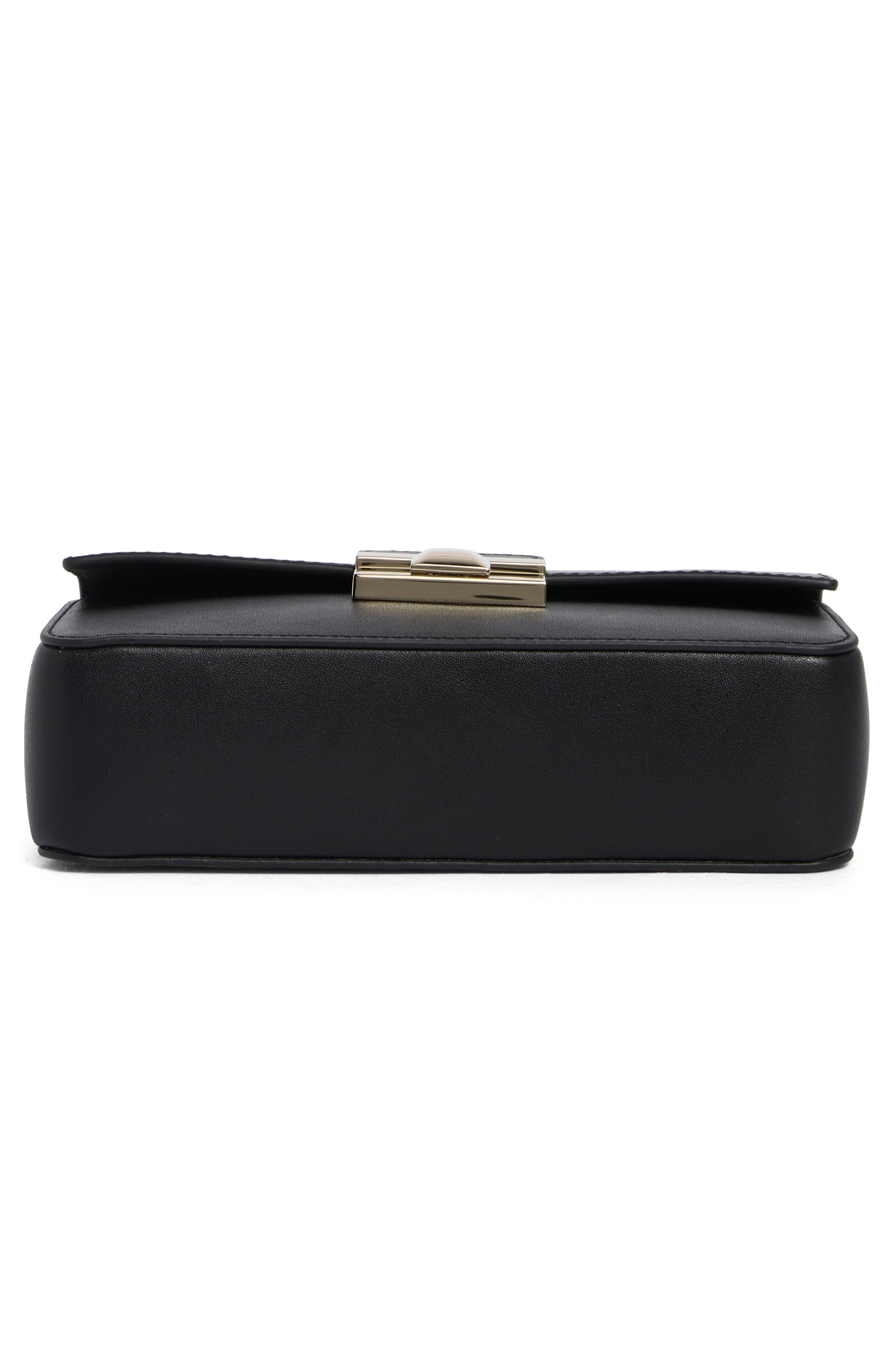 Venere Micro Leather Top Handle Bag, Alternate, color, NERO
