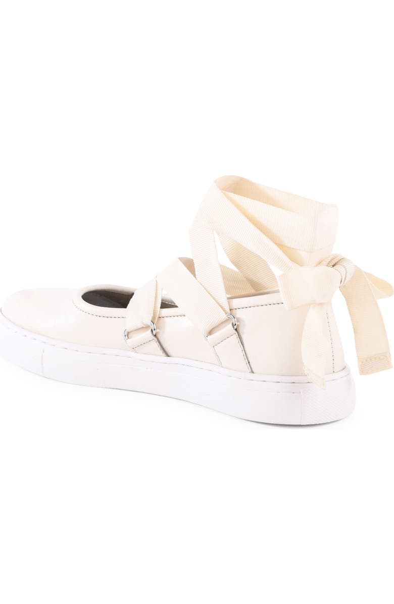 Seychelles Ribbons Ankle Wrap Flat, Alternate, color, Ivory