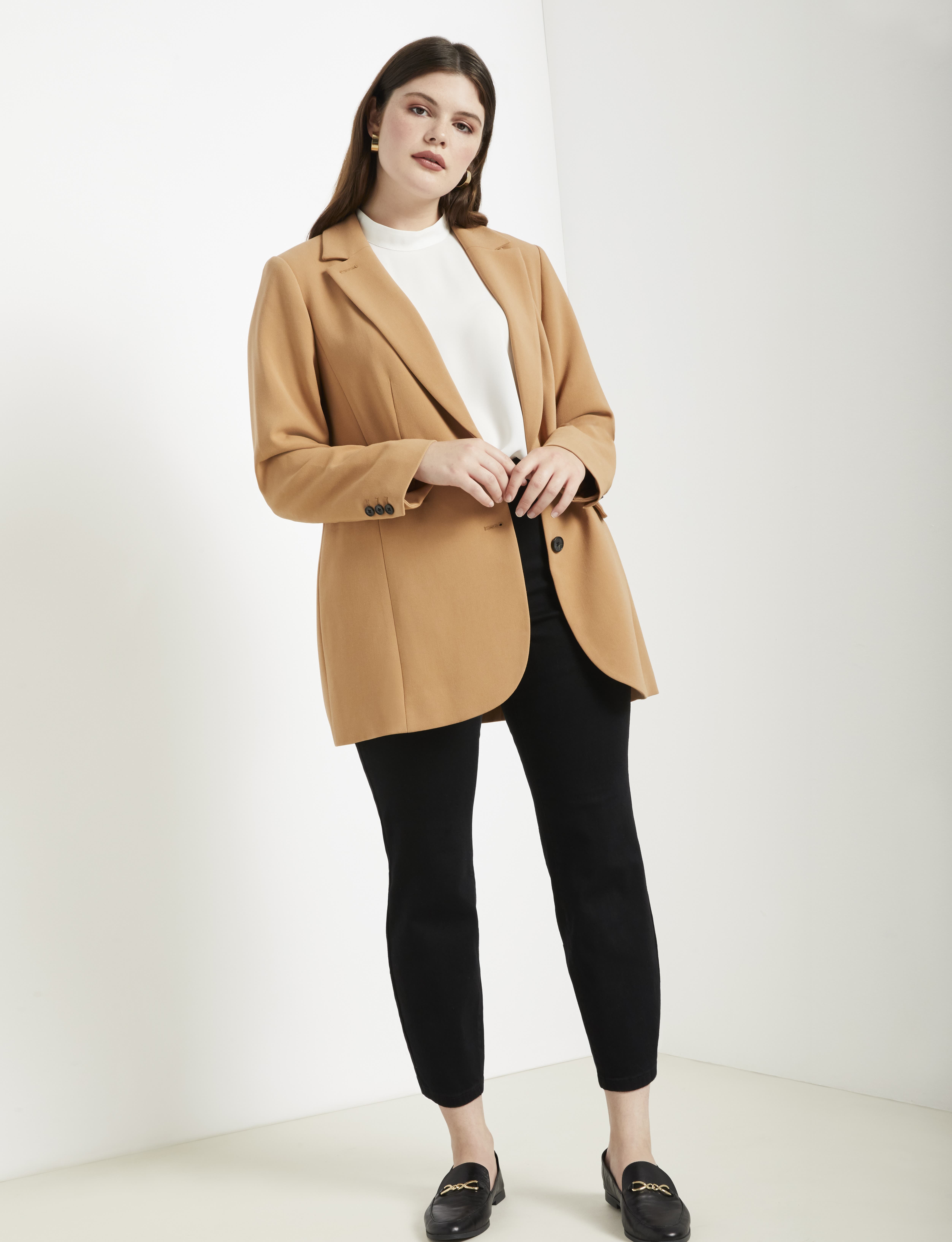The 365 Semi Stretch Two Button Blazer - image 2