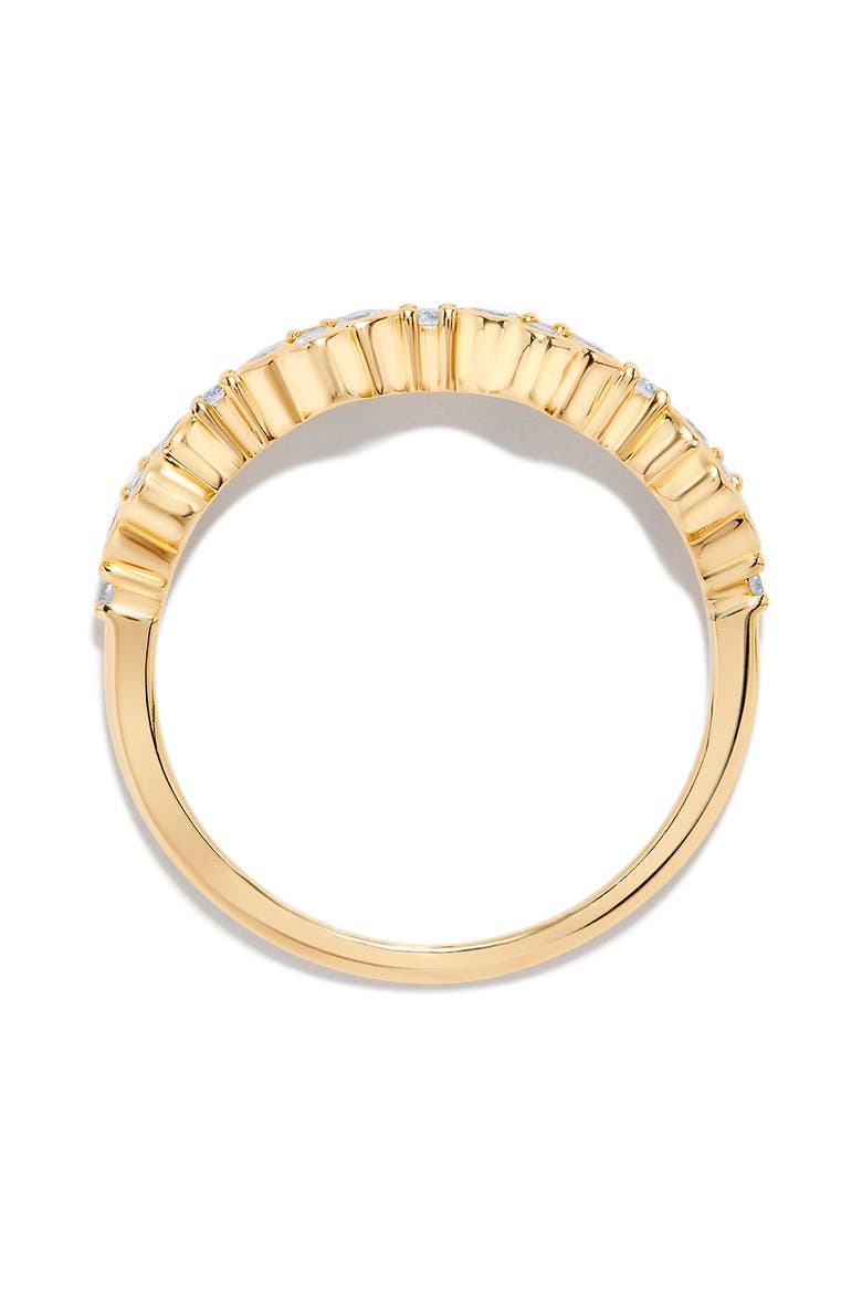 Bezel Diamond Cluster Fashion Ring - 0.31ct., Alternate, color, YELLOW GOLD