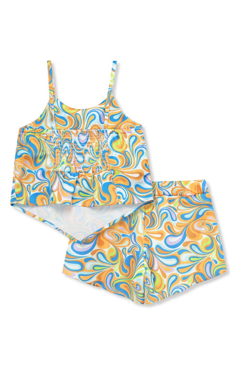 Truce Kids' Swirl Print Camisole & Shorts Set, Alternate, color, 