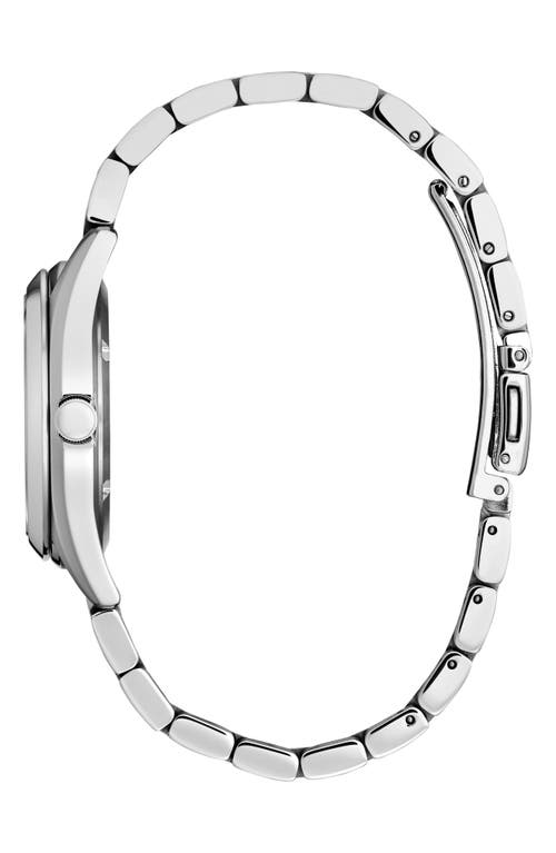 Citizen Sport Luxury Womens Silver Tone Stainless Steel Bracelet Watch Ew2700-54l In Gray