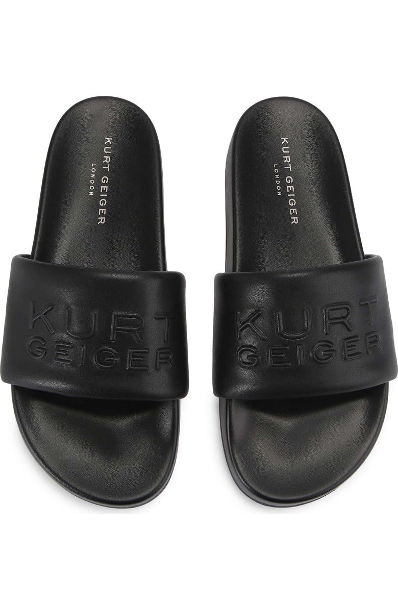 Kurt Geiger London Stacked Slide Sandal, Alternate, color, Black