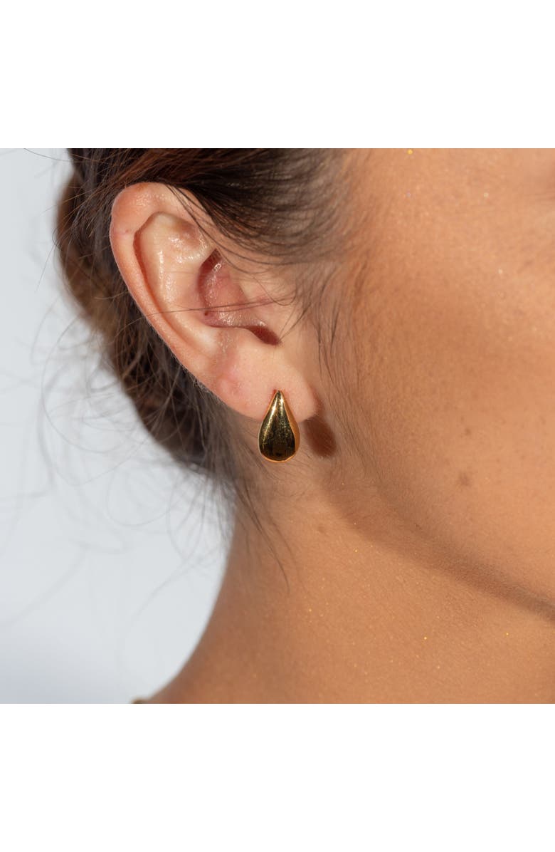 Lucy Quartermaine Large Tear Drop Studs, Alternate, color, Gold Vermeil