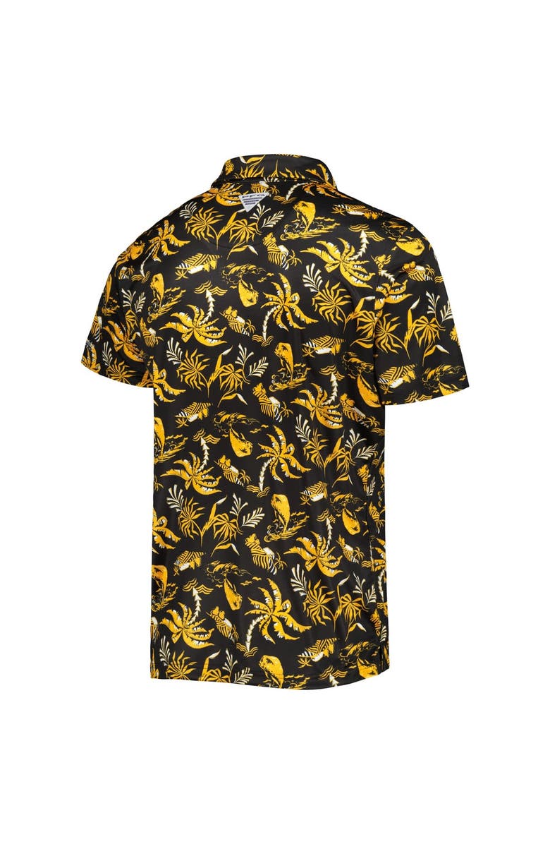 Columbia Men's Columbia Black Iowa Hawkeyes Super Terminal Tackle Omni-Shade Polo, Alternate, color, 