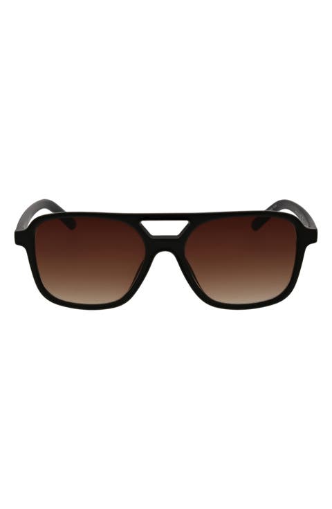 55mm Gradient Aviator Sunglasses