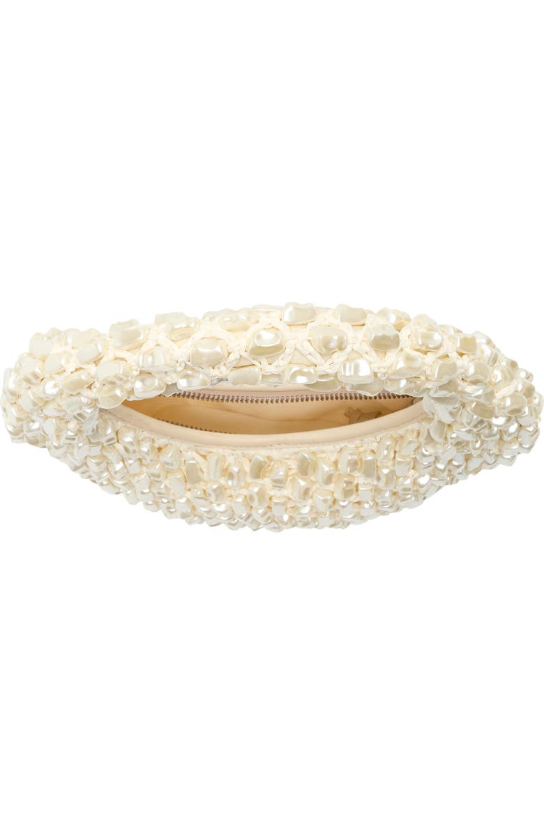 STAUD Reef Beaded Bag, Alternate, color, Cream