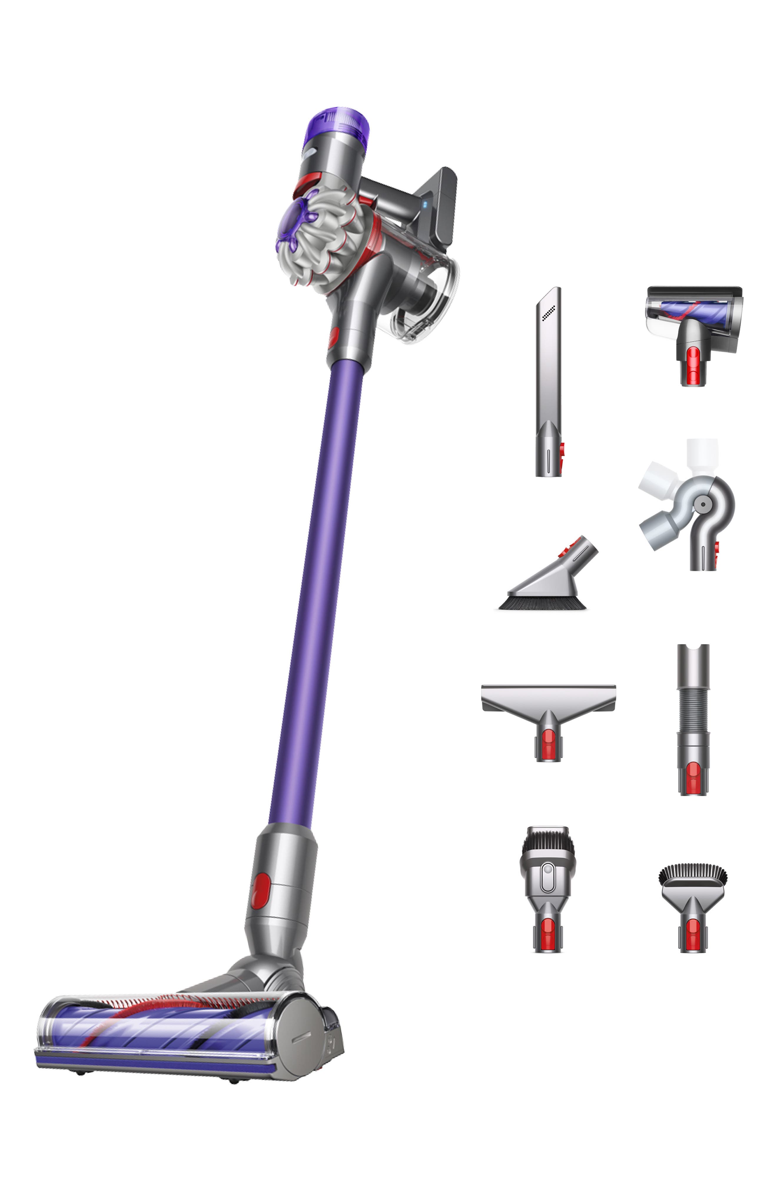 Dyson v8 Animal Extra Vacuum- Silver/Purple - Refurbished