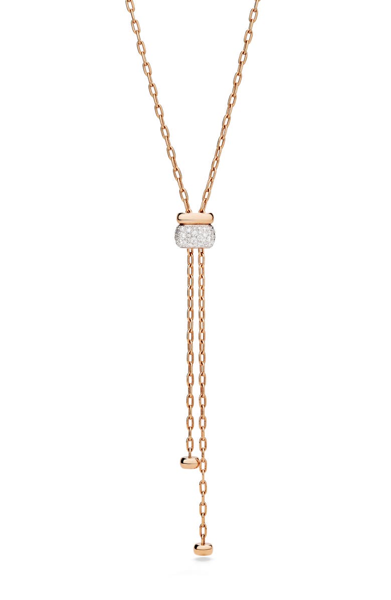 Pomellato Iconica Bolo Necklace, Alternate, color, Rose Gold / White Gold