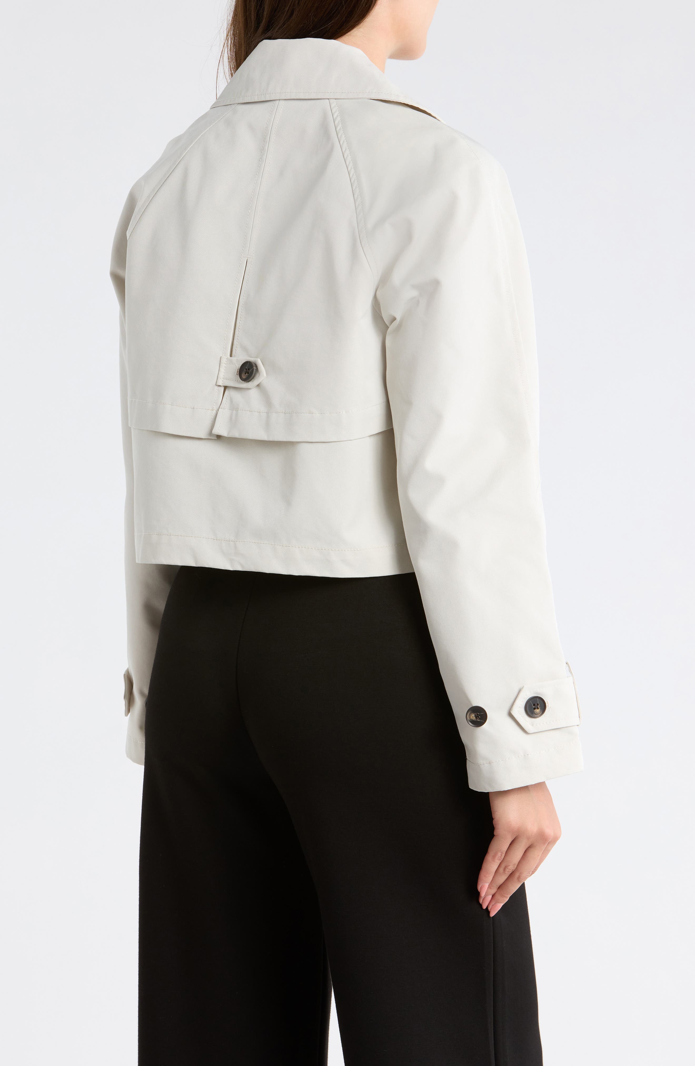 Double Breasted Crop Trench - image 4