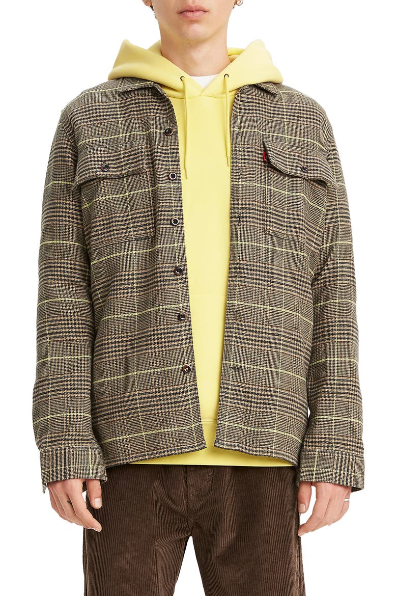 Levi's® Skate Plaid Button-Up Work Shirt, Main, color, SPHENE HARVEST GOLD