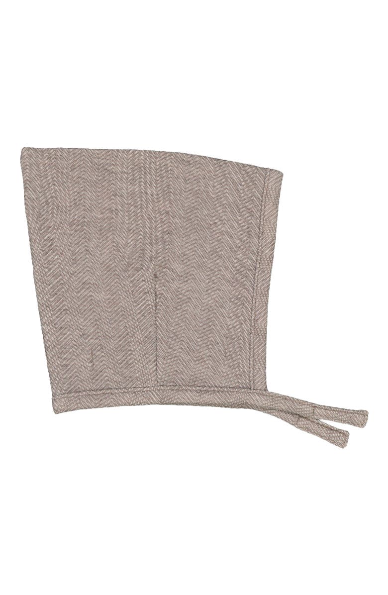 Hope & Henry Baby Fleece Kimono Top, Legging, and Bonnet Set, Infant, Alternate, color, Brown