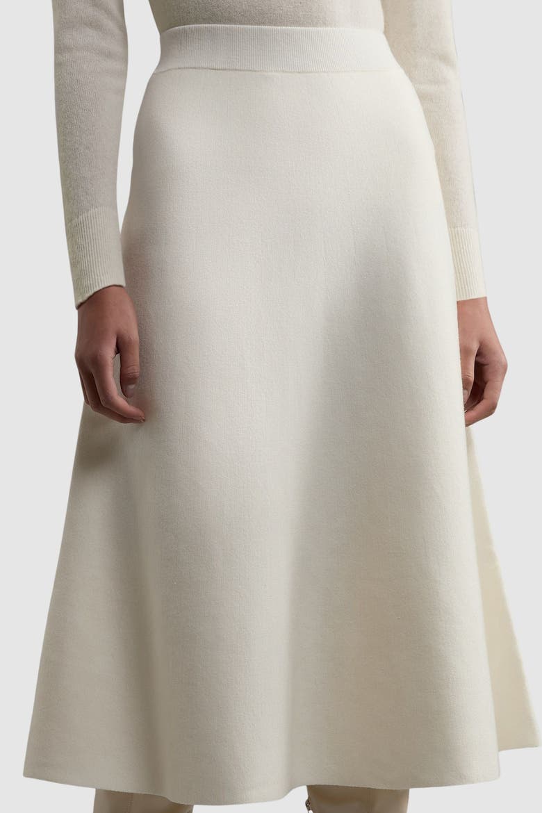 Milano Knit Full Midi Skirt, Main, color, Cream