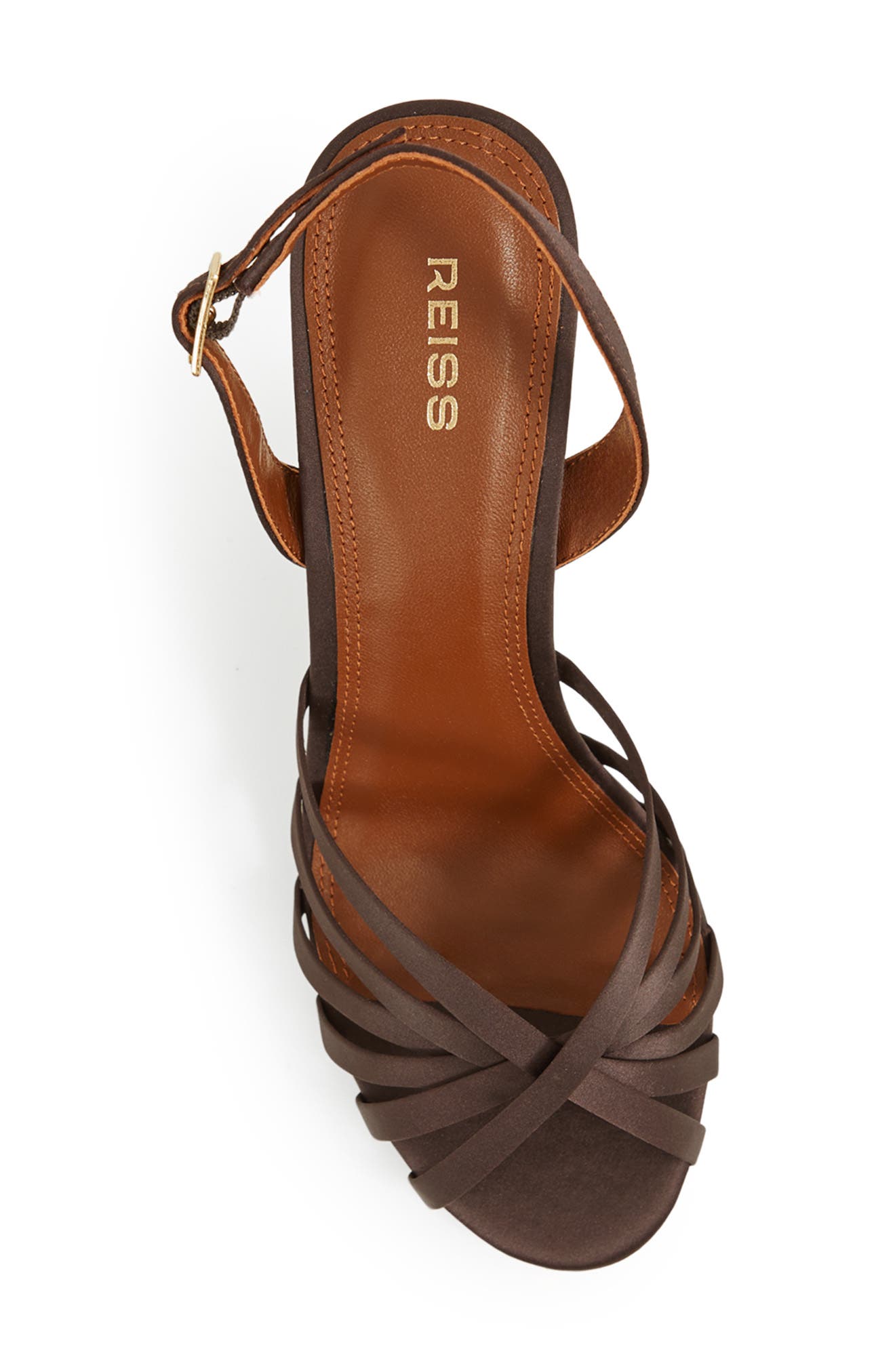 Reiss Larissa Slingback Sandal, Alternate, color, Chocolate