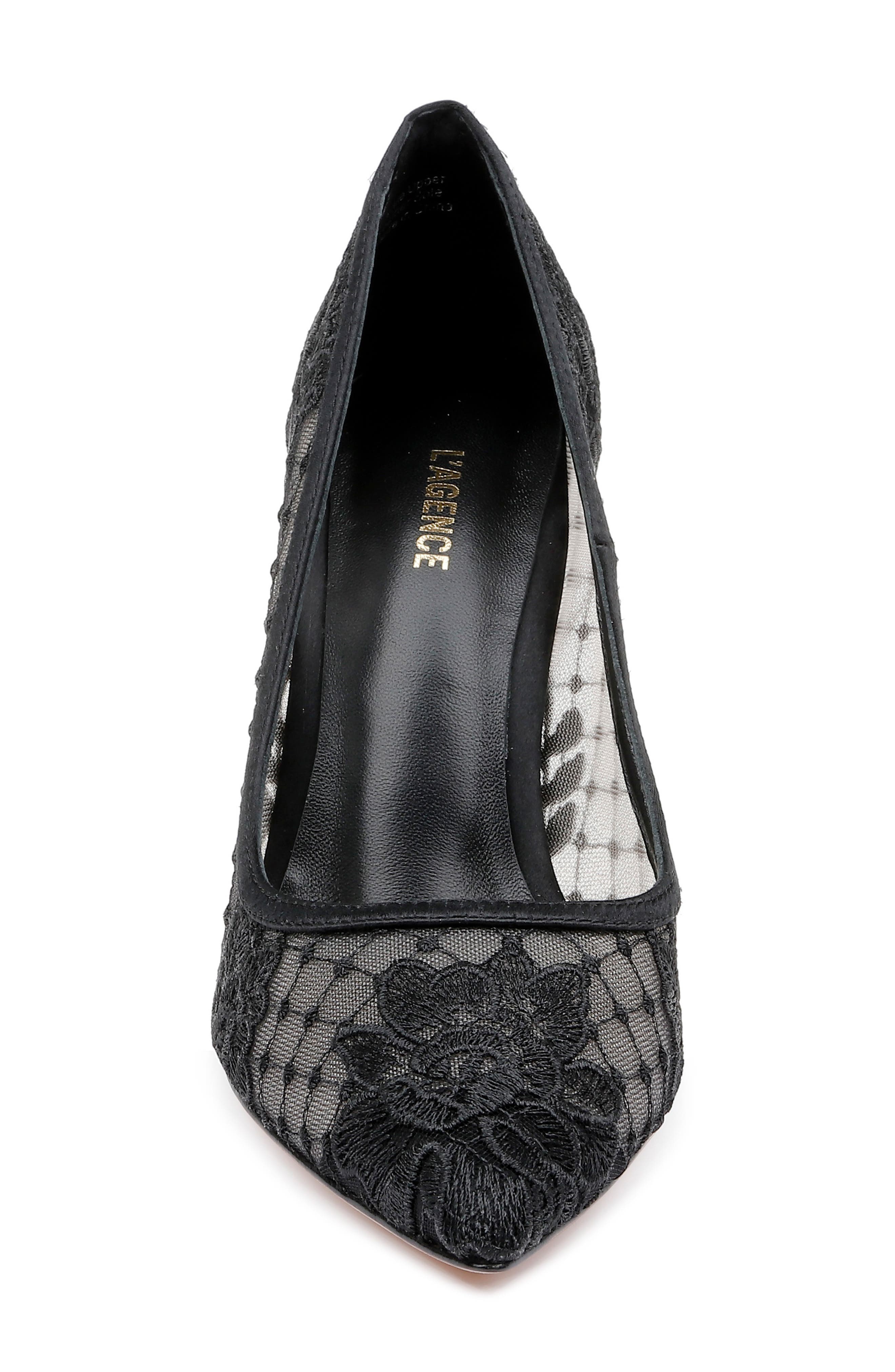 L'AGENCE Anais Embroidered Lace Pump, Alternate, color, 