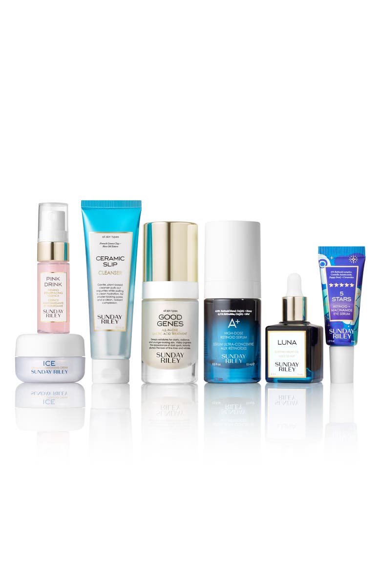 Sunday Riley Go to Bed With Me Complete Evening Routine Set $196 Value, Alternate, color,
