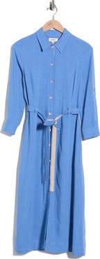 L'AGENCE Malika Midi Shirtdress