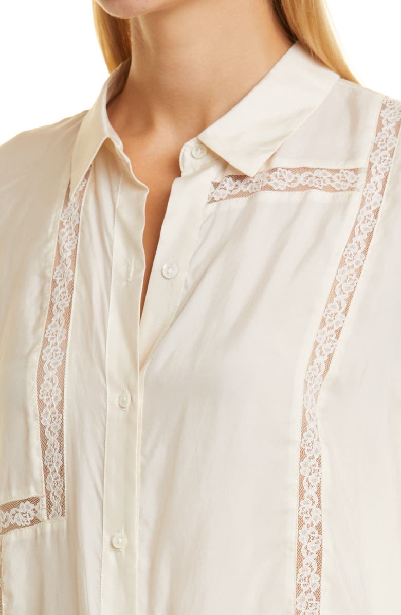 Rails Mona Lace Inset Tunic Blouse, Alternate, color,