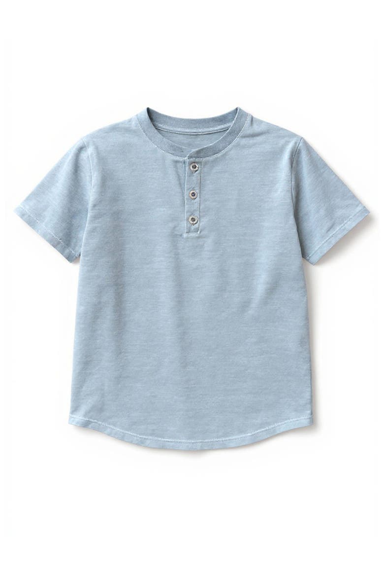 Pauli Short Sleeve Henley, Main, color, Lagoon