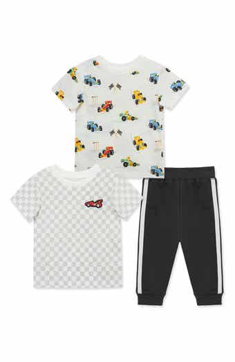 Little Me Race Care 3-Piece T-Shirt & Pants Set