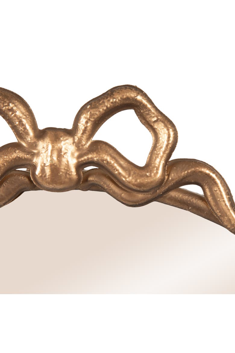 Arched Mirror with Decorative Bow, Alternate, color, Gold