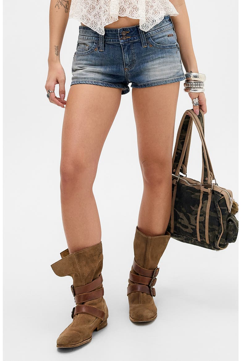 Piper Denim Shorts, Main, color, MID VINTAGE