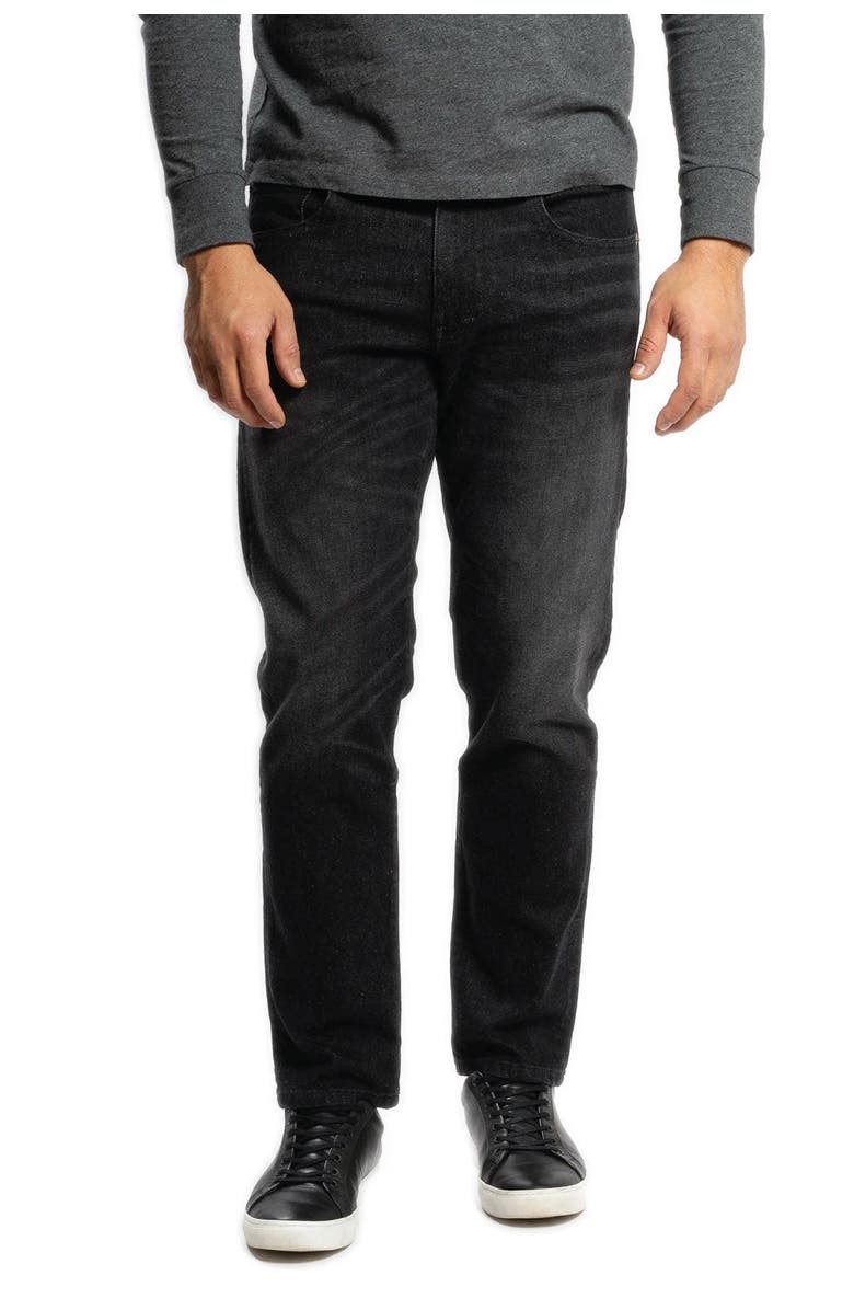 Peter Manning Johnny Stretch Jeans Slim Fit, Main, color, Black Wash