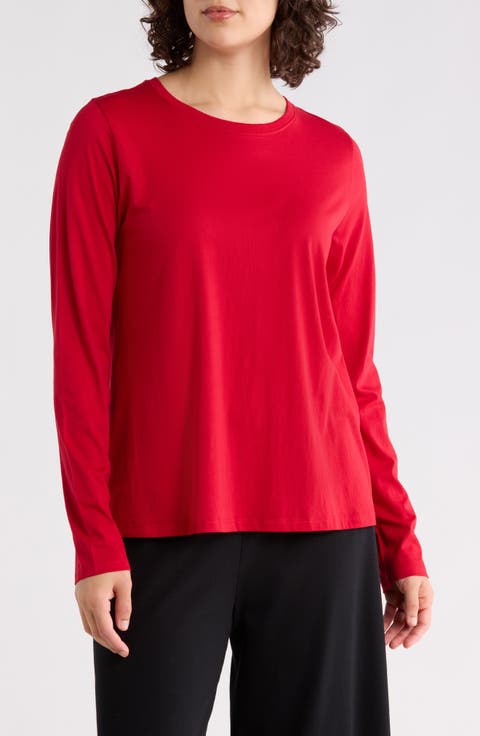 Organic Cotton Long Sleeve T-Shirt (Regular & Petite)