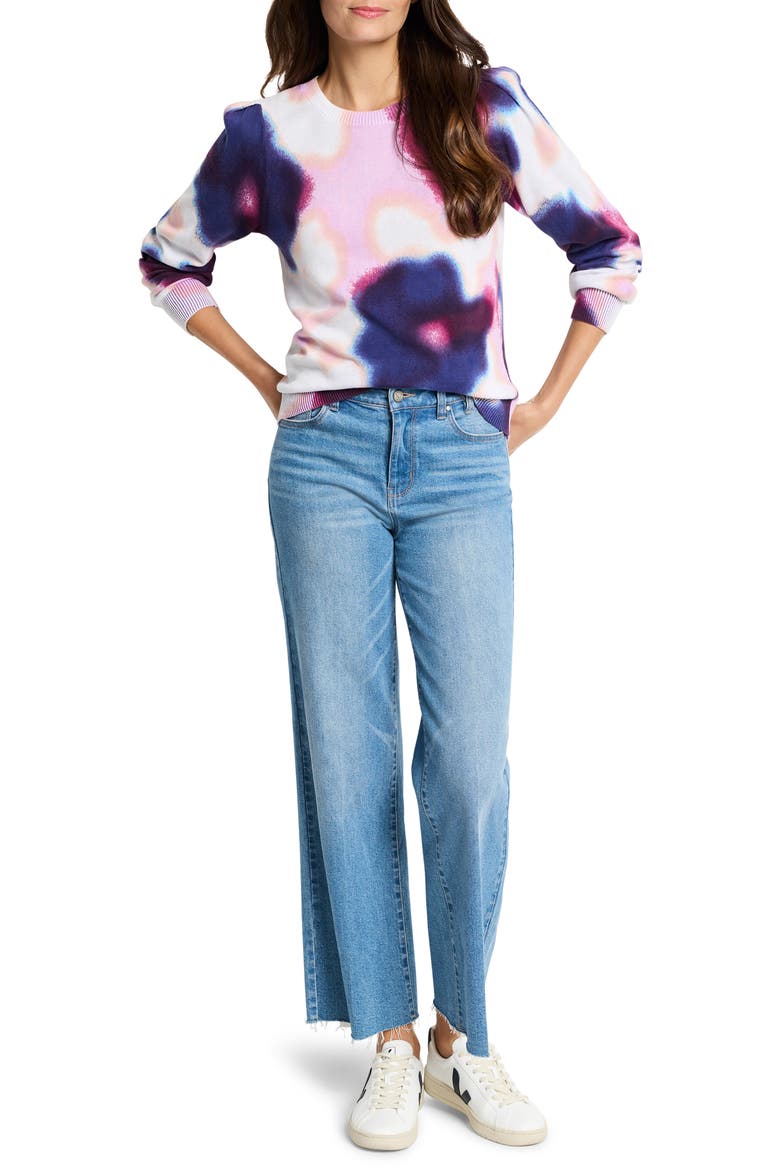 Blossom Blur Sweater, Alternate, color, PURPLE MULTI