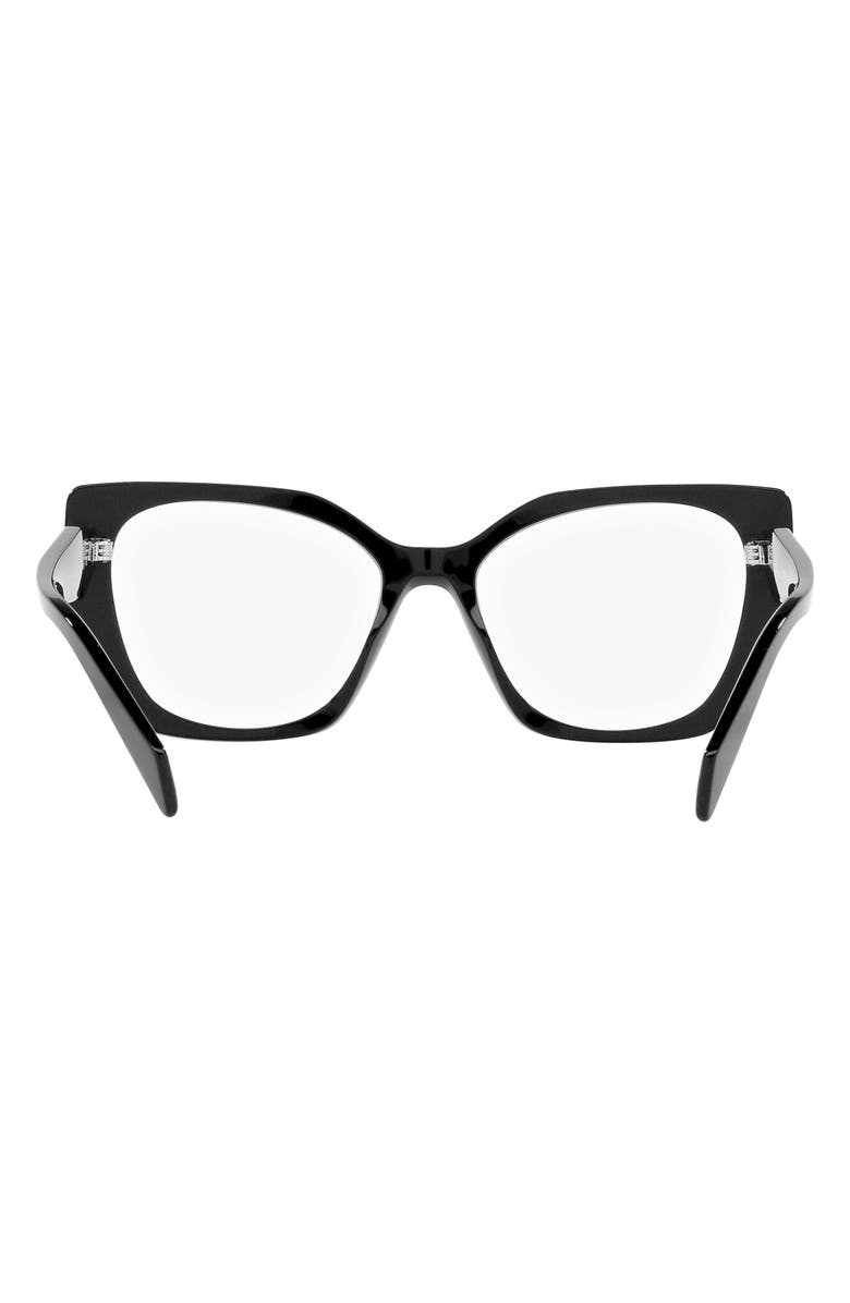Prada 52mm Optical Glasses, Alternate, color, Black