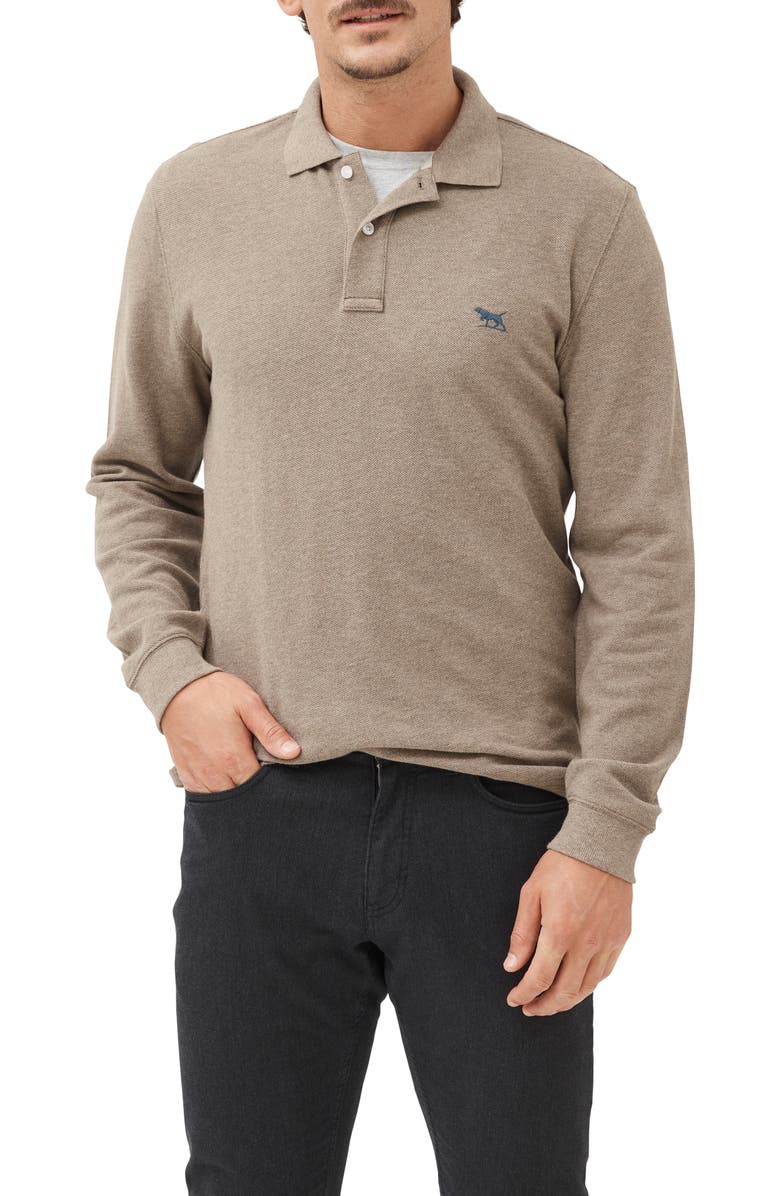 Rodd & Gunn Gunn Piqué Polo, Main, color, Latte