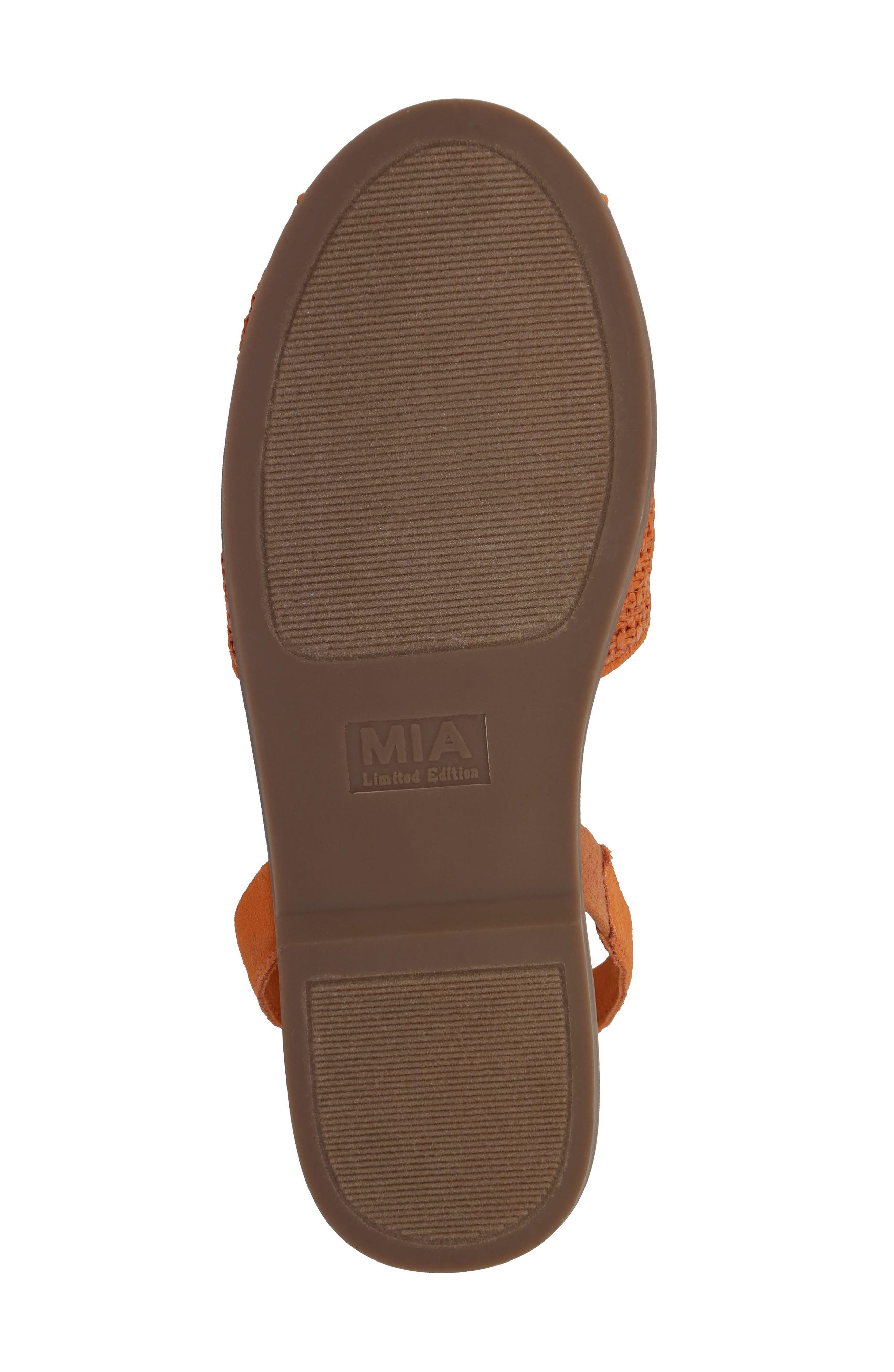 Brazil Slingback Sandal, Alternate, color, BURNT ORANGE WOVEN