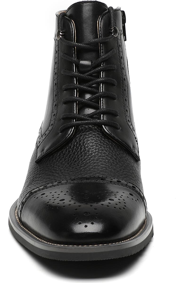 La Milano Jaxon II Cap Toe Boot, Alternate, color, Black