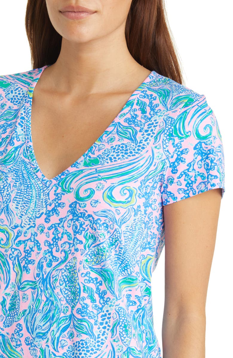 Lilly Pulitzer<sup>®</sup> Etta Floral Pima Cotton Shift Dress, Alternate, color, 