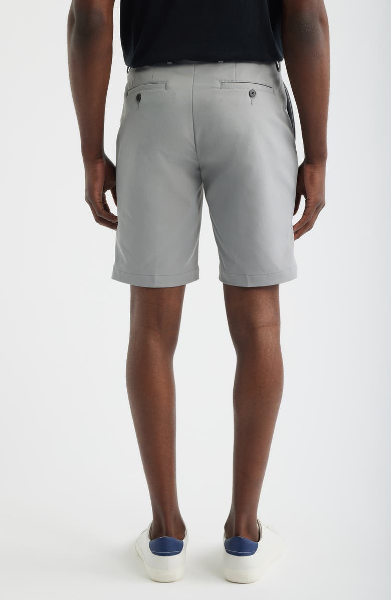Scott Barber Sonoma Flat Front Travel Shorts, Alternate, color, Silver Grey