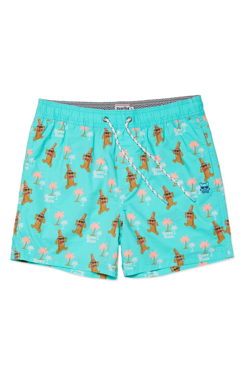 Party Pants Beer Run Swim Shorts, Main, color, 