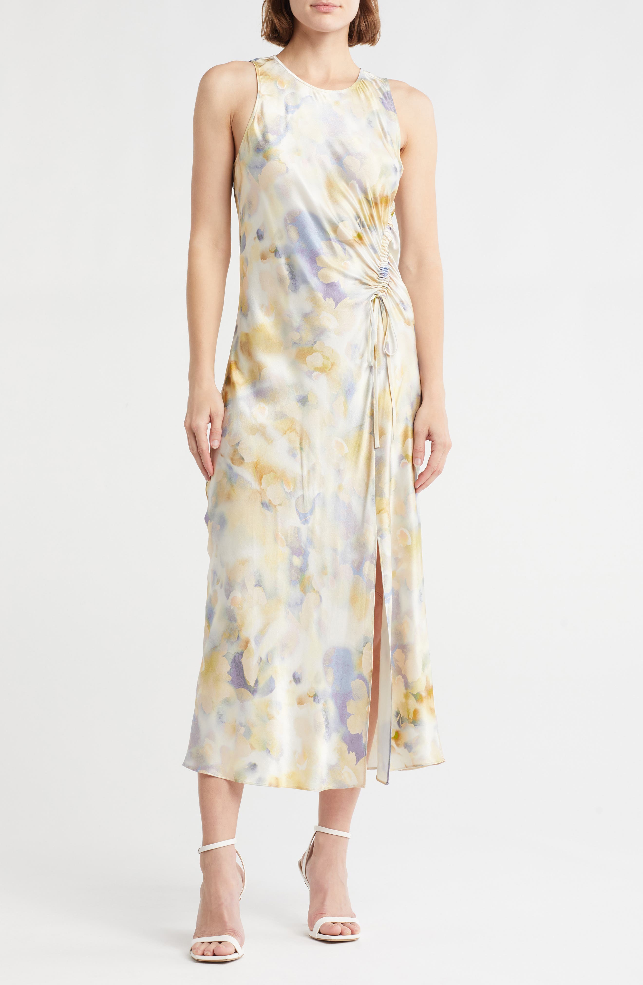 Rails Gabriella Shirred Satin Dress