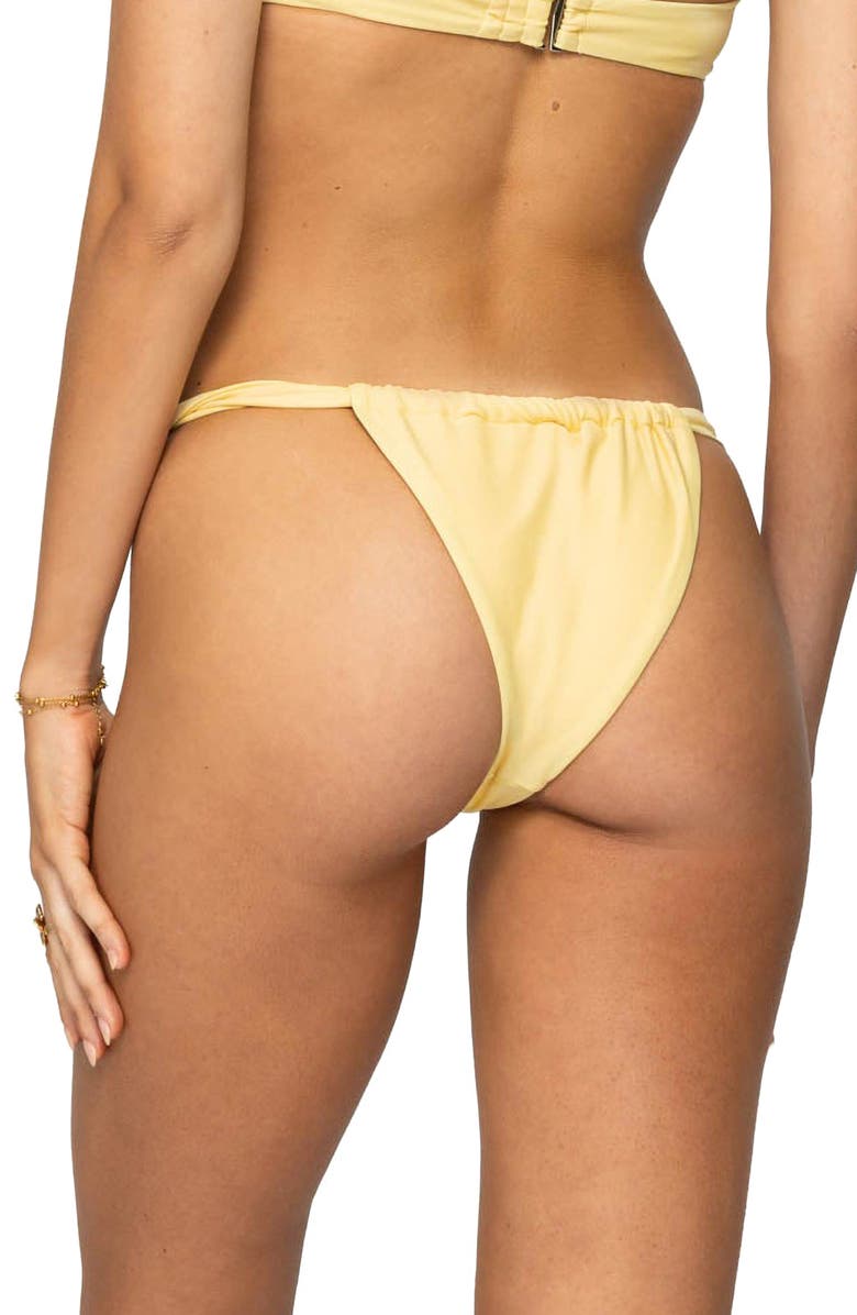 EDIKTED Anais Bikini Bottoms, Alternate, color, Yellow
