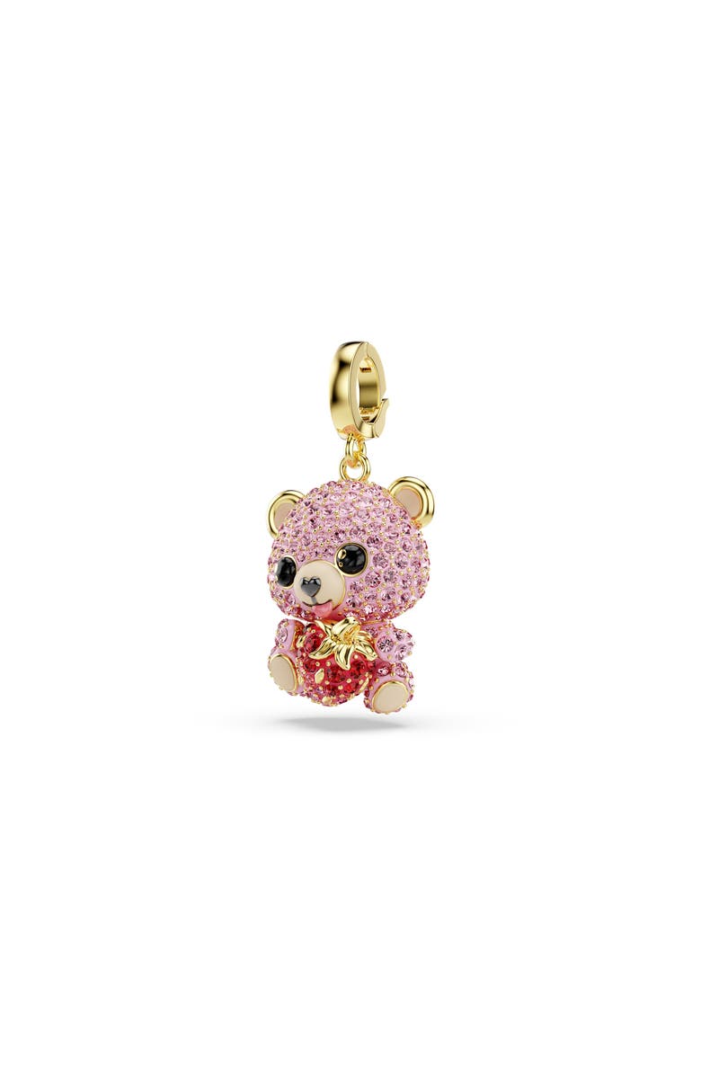 Swarovski Idyllia Charm, Alternate, color, Gold/ Pink
