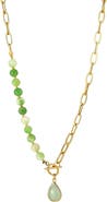 Adornia 18k Gold Plated Teardrop Pendant Necklace
