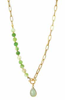 18k Gold Plated Teardrop Pendant Necklace
