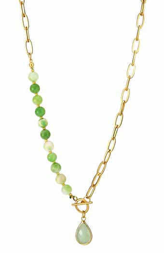 18k Gold Plated Teardrop Pendant Necklace