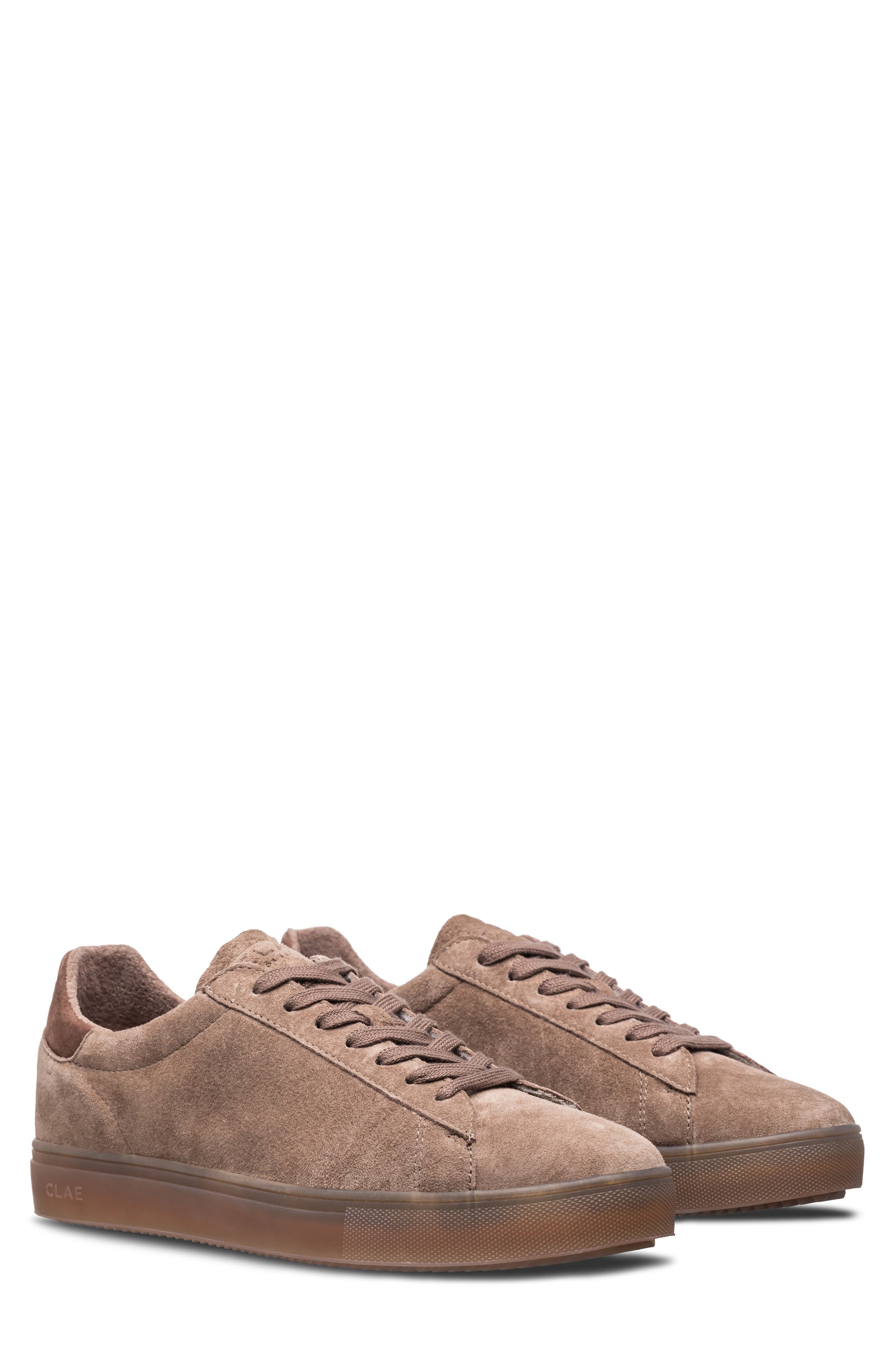 CLAE Bradley Low Top Leather Sneaker, Main, color, Portabella Suede